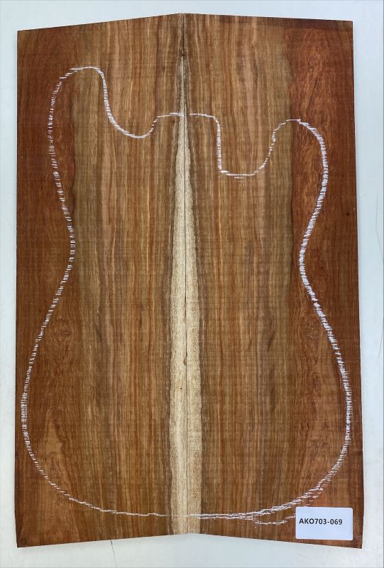 Top African Koa, 2-pcs. Unique Piece #069